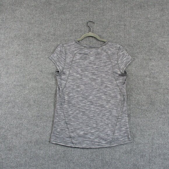 Lululemon Shirt Womens 4 Gray Another Mile Training Run Athletic Tiger Space Dye - Picture 2 of 9